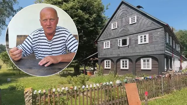 Jan Hnízdil na chalupe v Šluknovsku