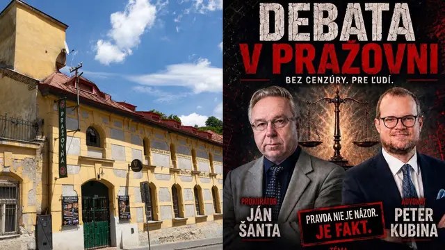 Diskusiu prokurátora Ján Šantu a advokáta Petra Kubinu strážil ,,čierny" biletár.
